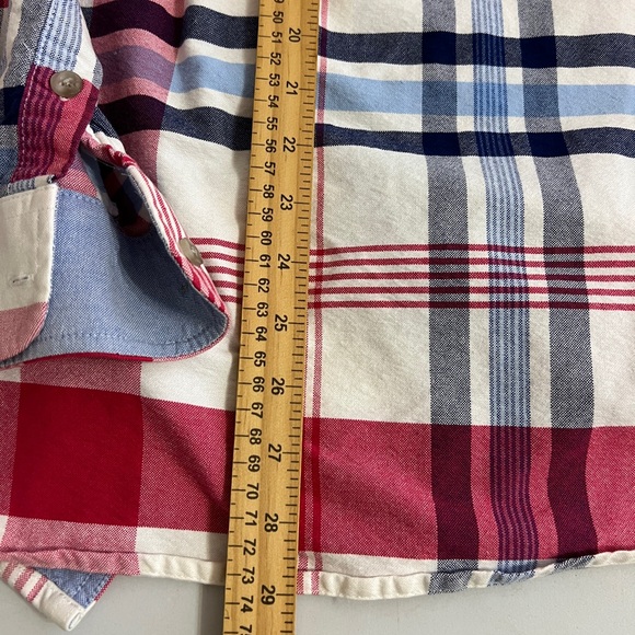Twenty X The Wrangler Jean Co Men's Plaid Button Down Shirt Pink White Size L - Picture 10 of 12